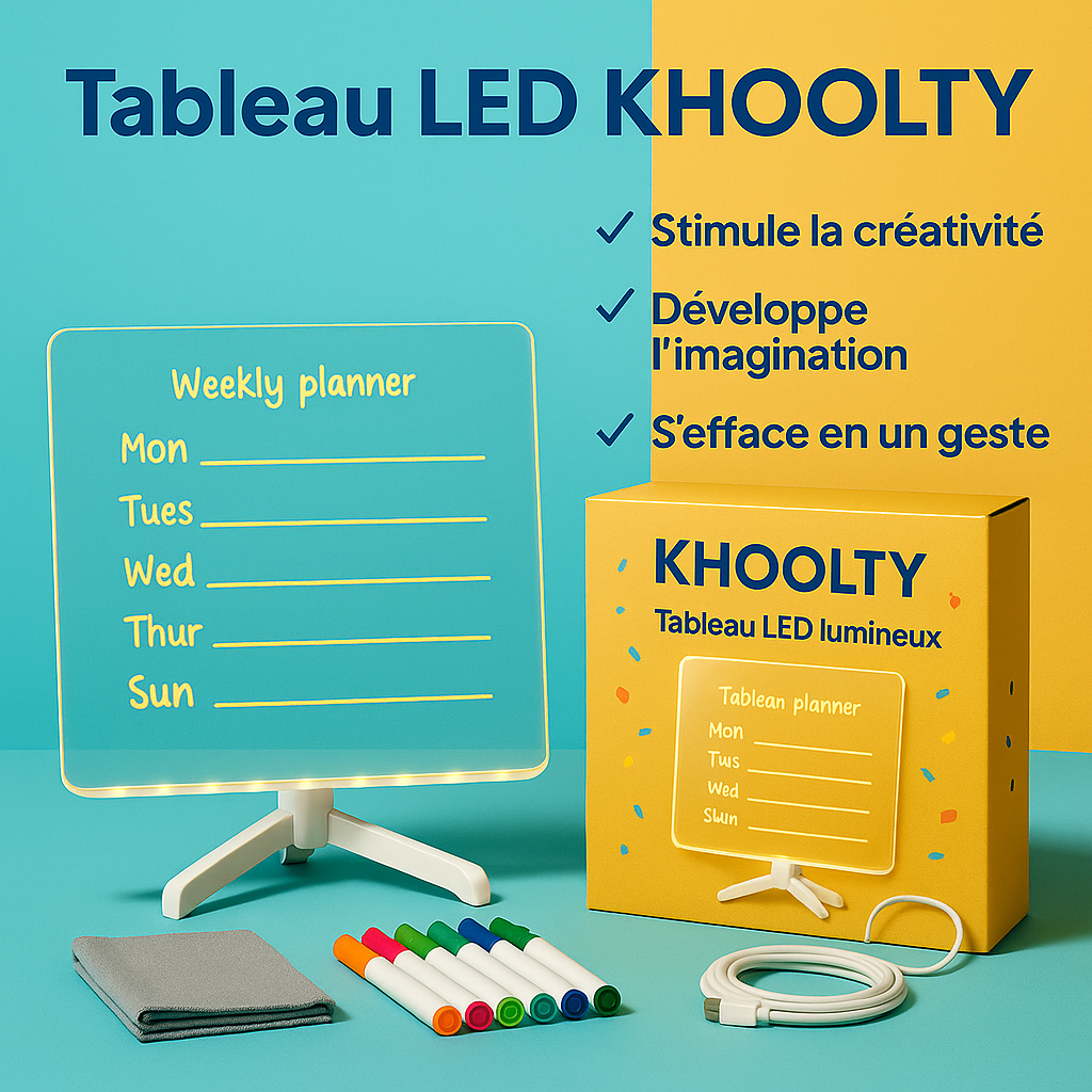 Le tableau lumineux qui fait briller leur créativité™