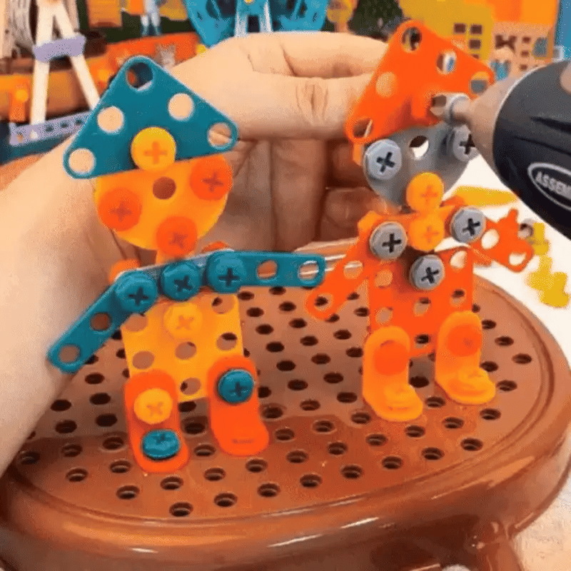 Boîte à outils munie d’une visseuse à piles - Khoolty™