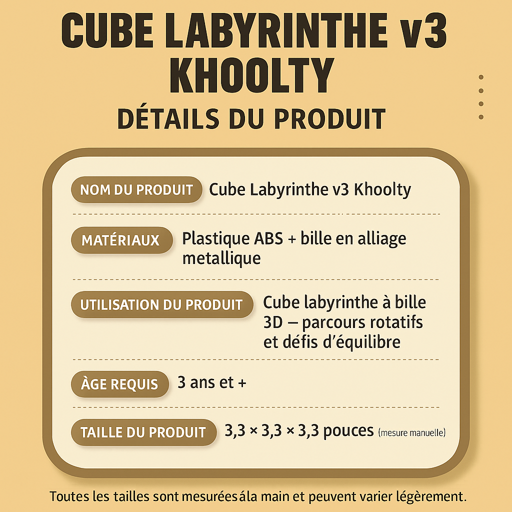 Le Cube Labyrinthe V3 - Un cube, mille chemins vers la réussite 🟨🟩🟧