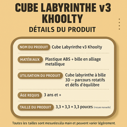 Le Cube Labyrinthe V3 - Un cube, mille chemins vers la réussite 🟨🟩🟧