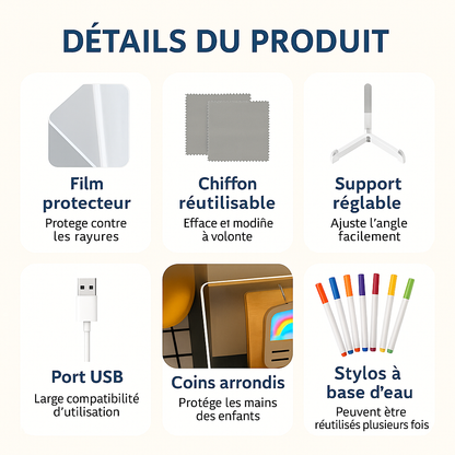 Le tableau lumineux qui fait briller leur créativité™