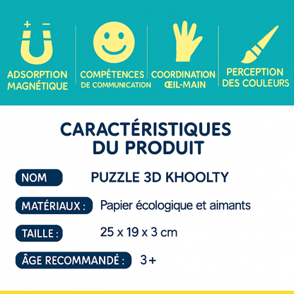 Puzzle 3D Magnétique - Un univers à construire ⭐️