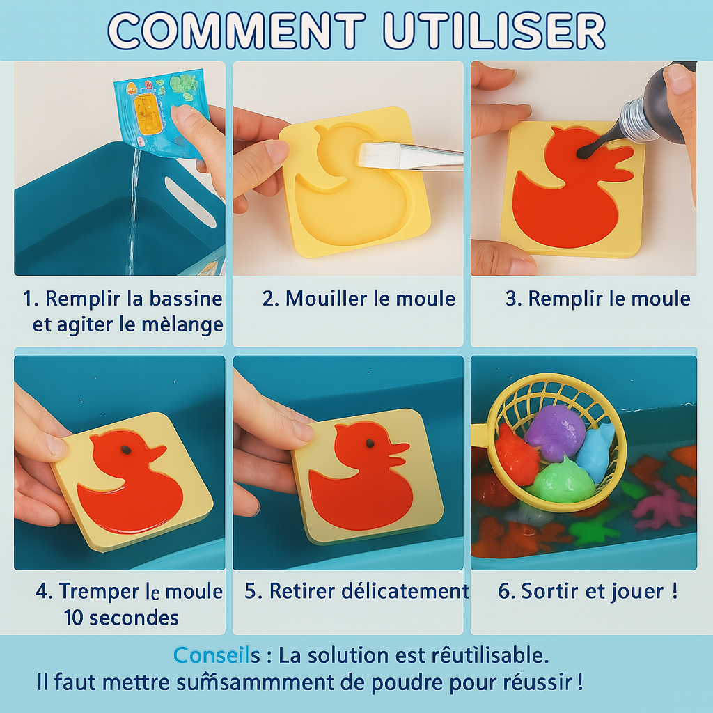 Le kit magique moulé à la main pour émerveiller vos enfants™ 🦀