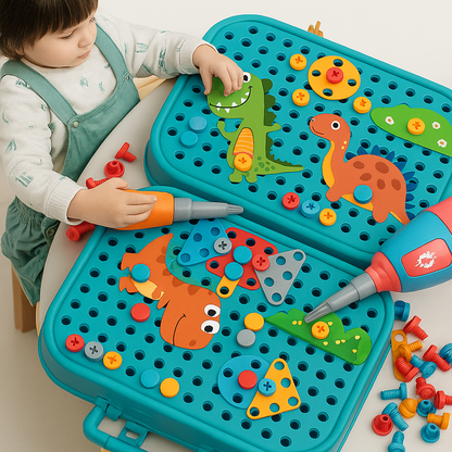 Boîte à outils munie d’une visseuse à piles - Khoolty™