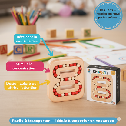 Puzzle à Billes Khoolty™ - stimule la concentration et la coordination 🧩