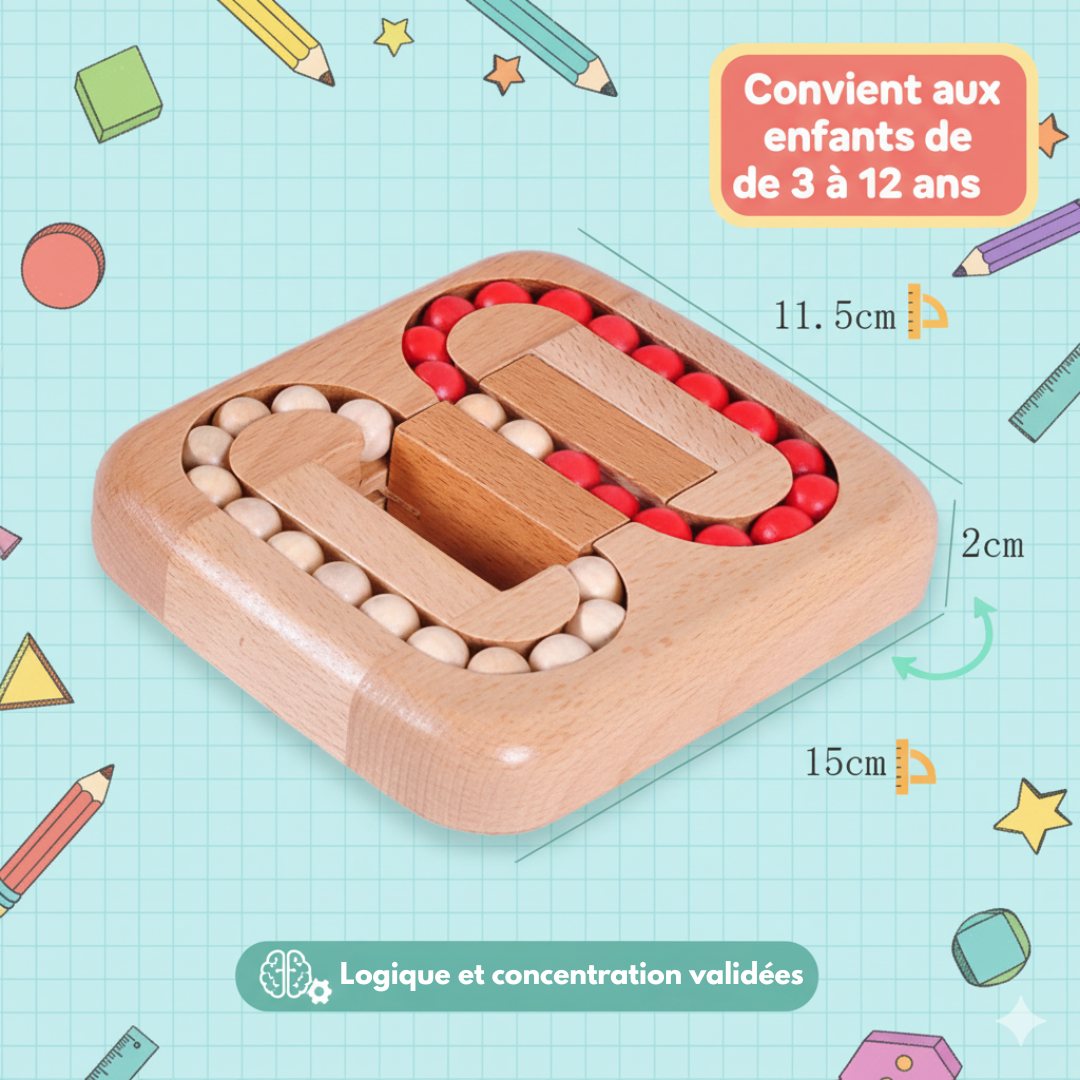 Puzzle à Billes Khoolty™ - stimule la concentration et la coordination 🧩