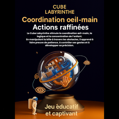 Boule labyrinthe 3D KHOOLTY – Le défi qui booste la logique™