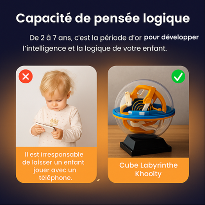 Boule labyrinthe 3D KHOOLTY – Le défi qui booste la logique™
