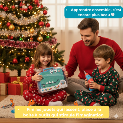 Boîte à outils munie d’une visseuse à piles - Khoolty™