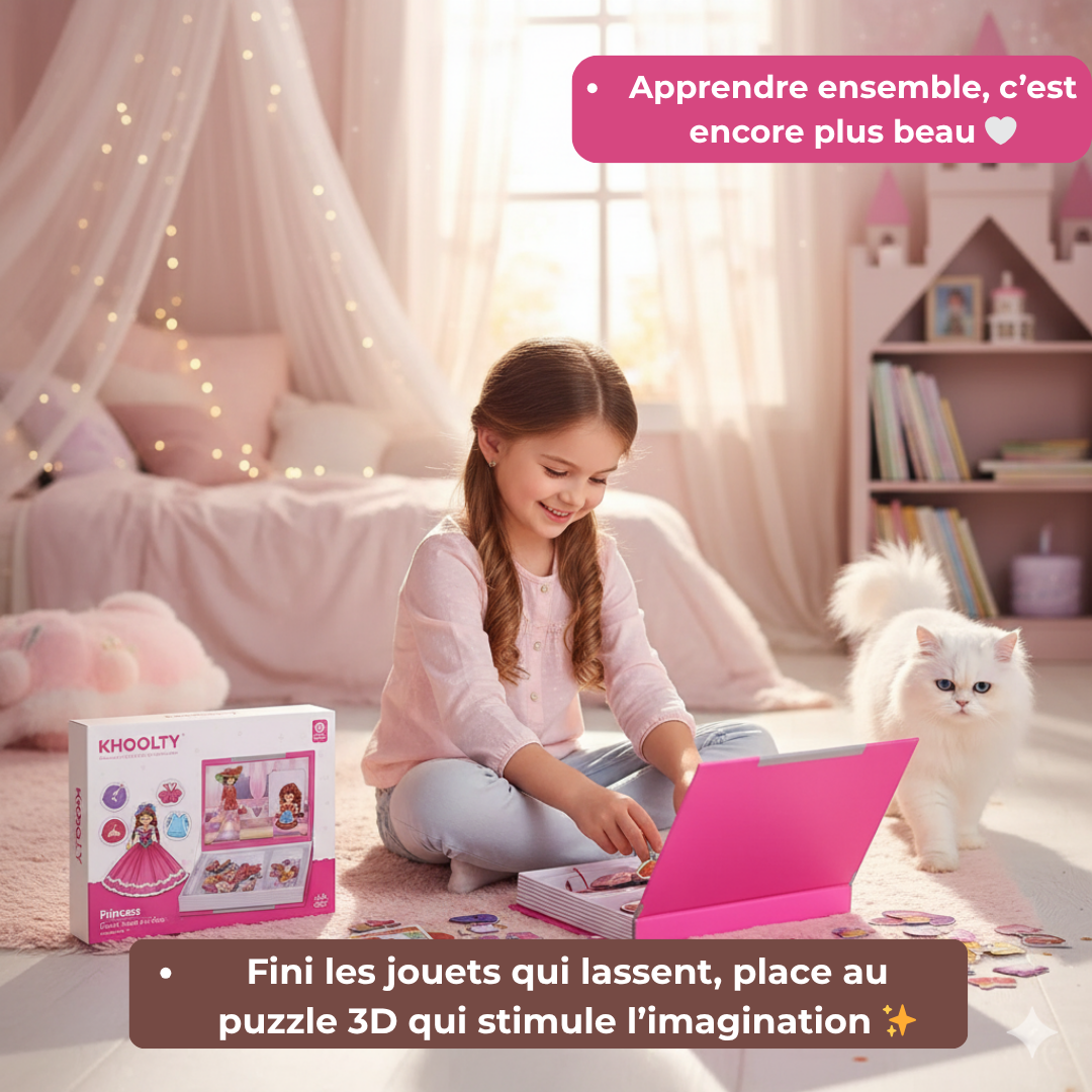 Puzzle 3D Magnétique - Un univers à construire ⭐️