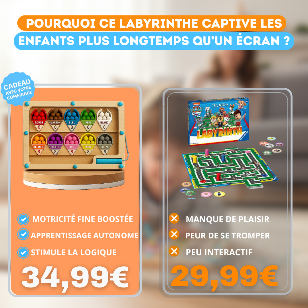 Un labyrinthe magique pour stimuler l’esprit et les petites mains 🧩