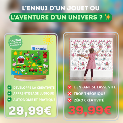 Tableau Mural À Scratch – Crée Un Univers Ludique Et Coloré ✨