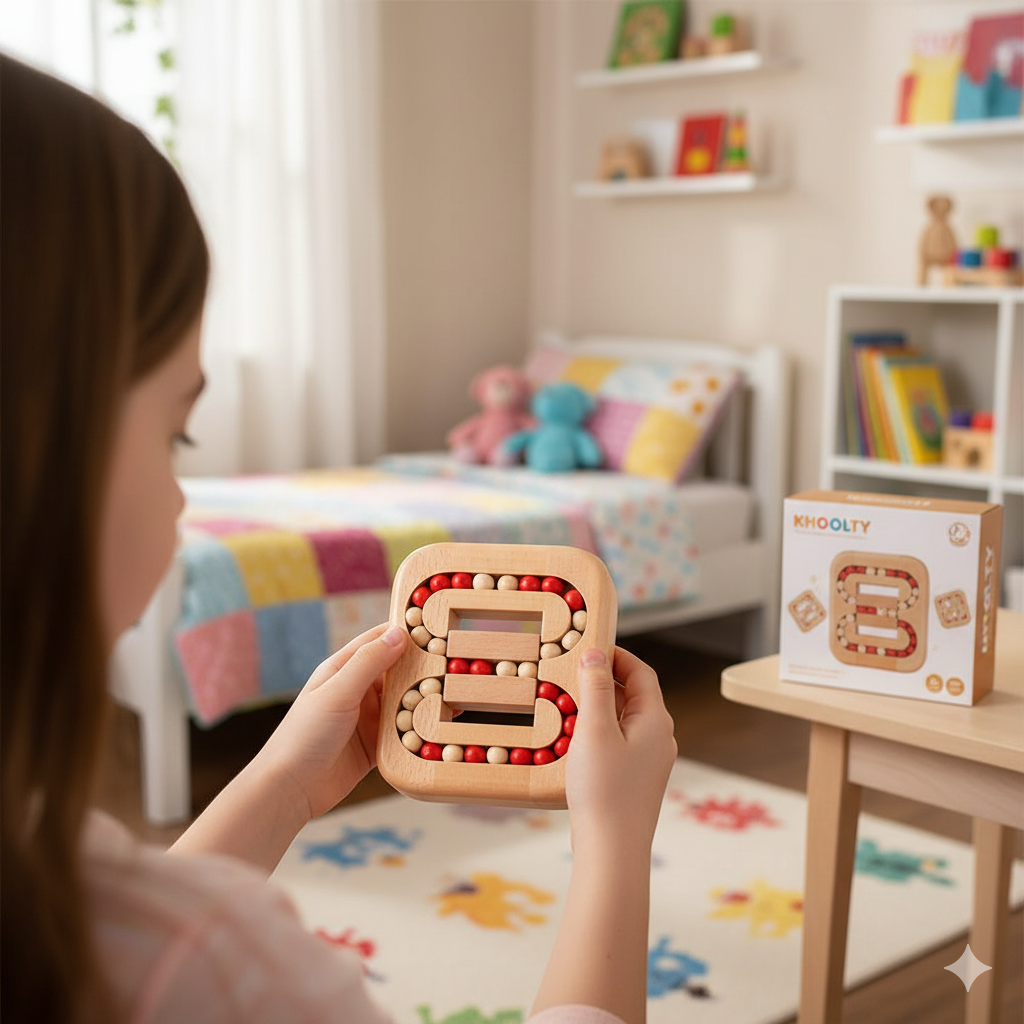 Puzzle à Billes Khoolty™ - stimule la concentration et la coordination 🧩