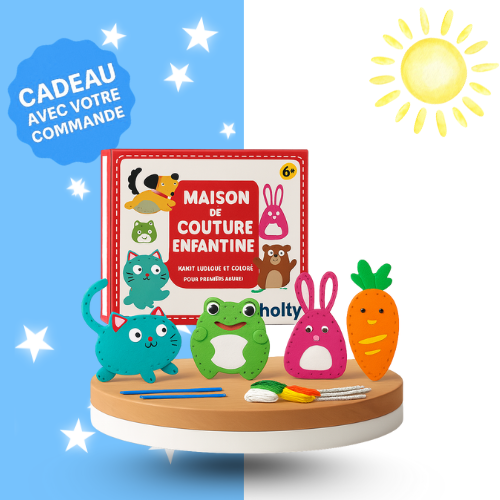Kit de Couture Éducatif – Animaux en Feutrine🧵