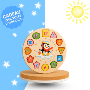 Puzzle horloge pour enfants - Khoolty