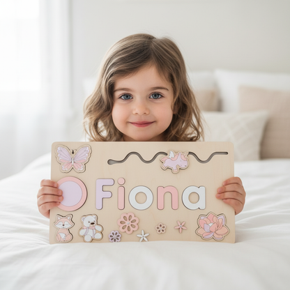 Puzzle en bois personnalisé avec prénom - Un souvenir unique