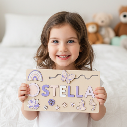 Puzzle en bois personnalisé avec prénom - Un souvenir unique