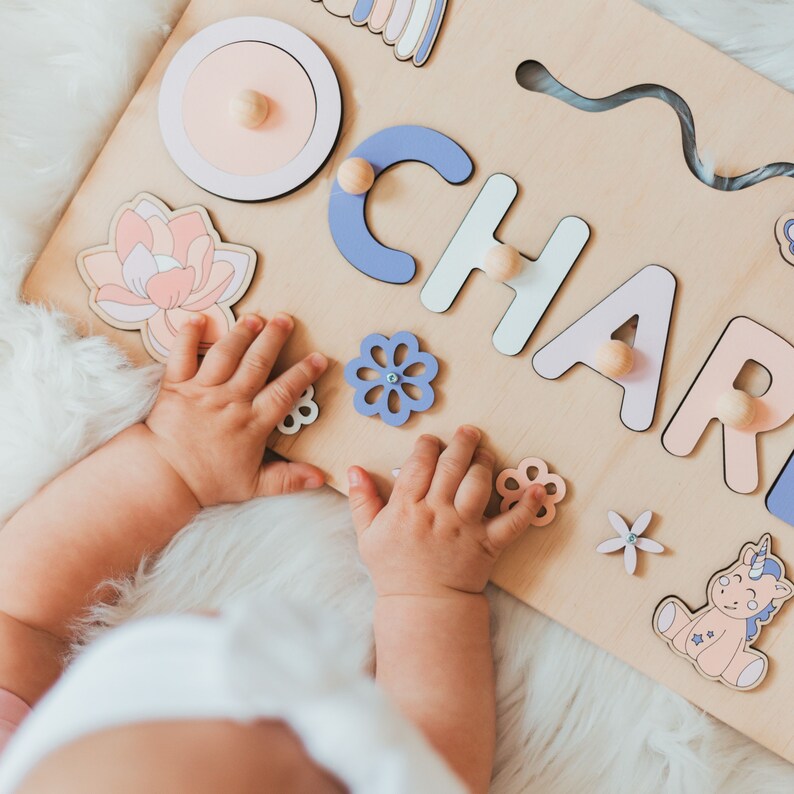Puzzle en bois personnalisé avec prénom - Un souvenir unique